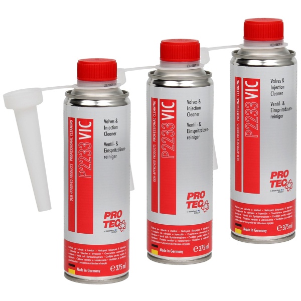 Set 3 Buc Pro Tec VIC Valves & Injection Cleaner Aditiv Curatare Injectoare Si Supape 375ML PRO2233